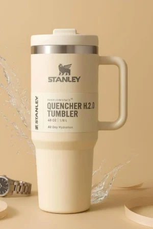 Stanley Quencher ProTour Flip Straw Tumbler | 40 OZ - Cream/White