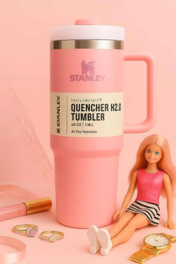 Stanley Quencher ProTour Flip Straw Tumbler | 40 OZ – Pink - Image 2
