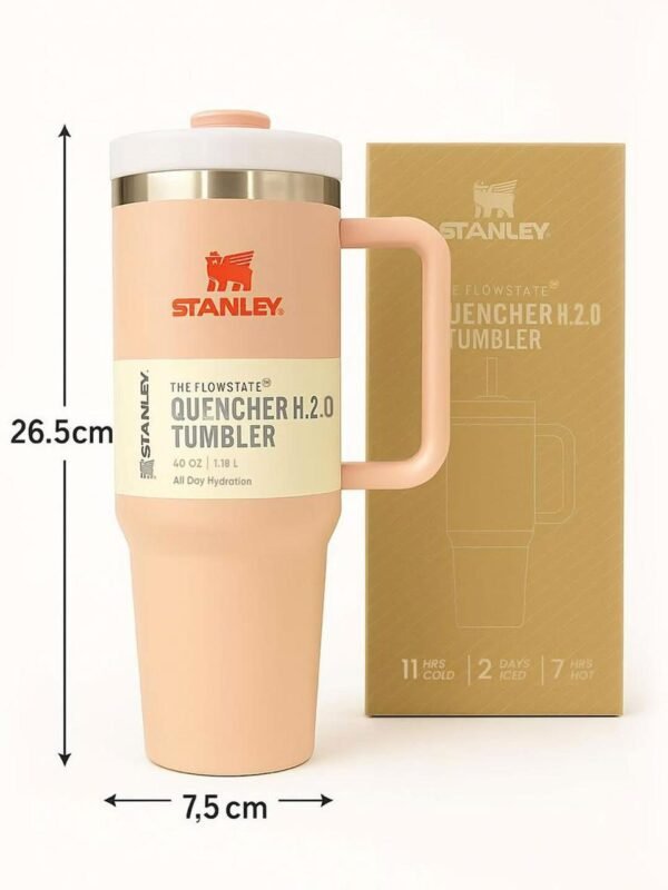 Stanley Quencher ProTour Flip Straw Tumbler | 40 OZ – Light Orange - Image 2