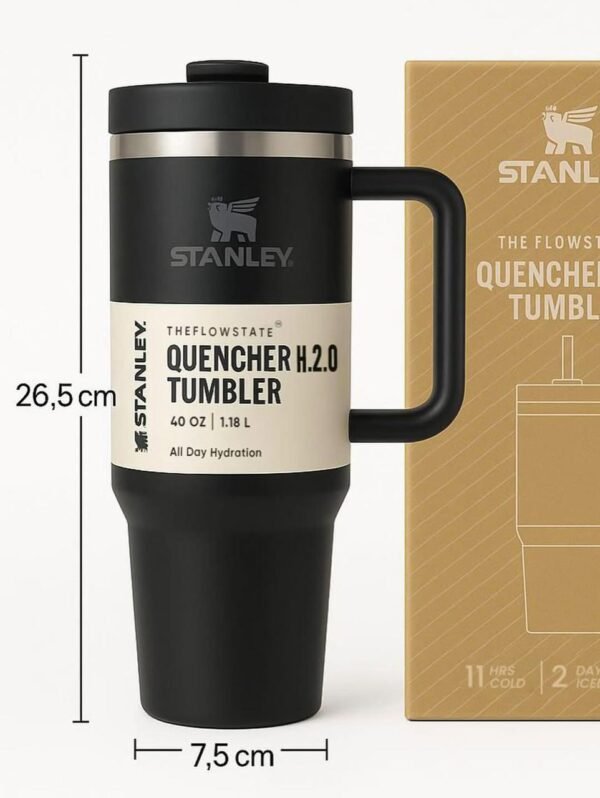 Stanley Quencher ProTour Flip Straw Tumbler | 40 OZ – Black - Image 3
