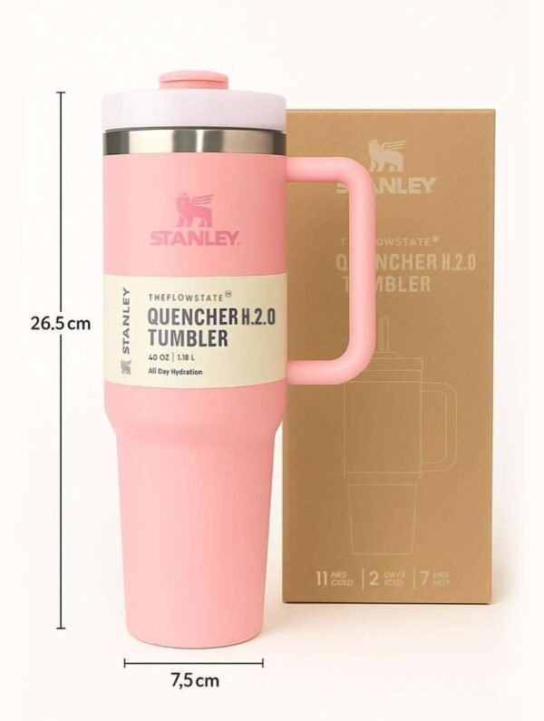 Stanley Quencher ProTour Flip Straw Tumbler | 40 OZ – Pink - Image 8