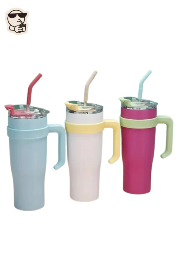 Sipify All-Day 40 oz Tumbler with Handle and Straw - Image 4