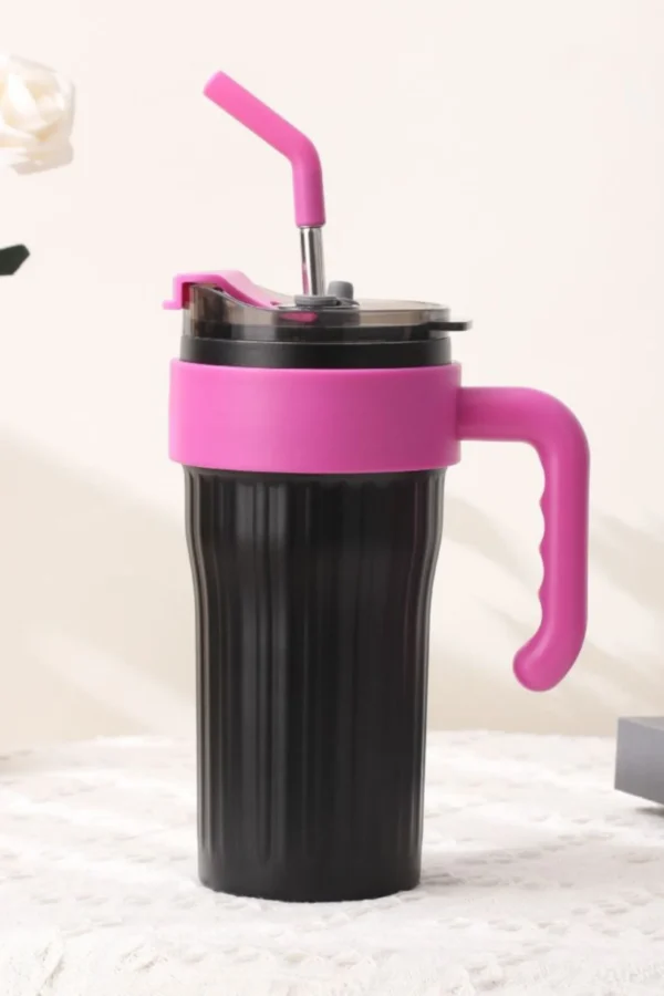 Giant Thermos Cup With Straw - Image 6
