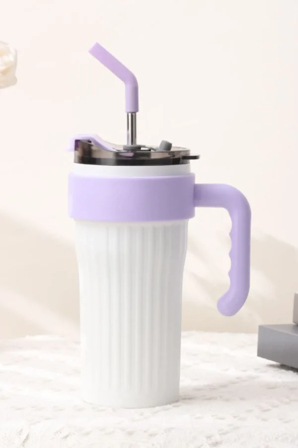 Giant Thermos Cup With Straw - Image 4