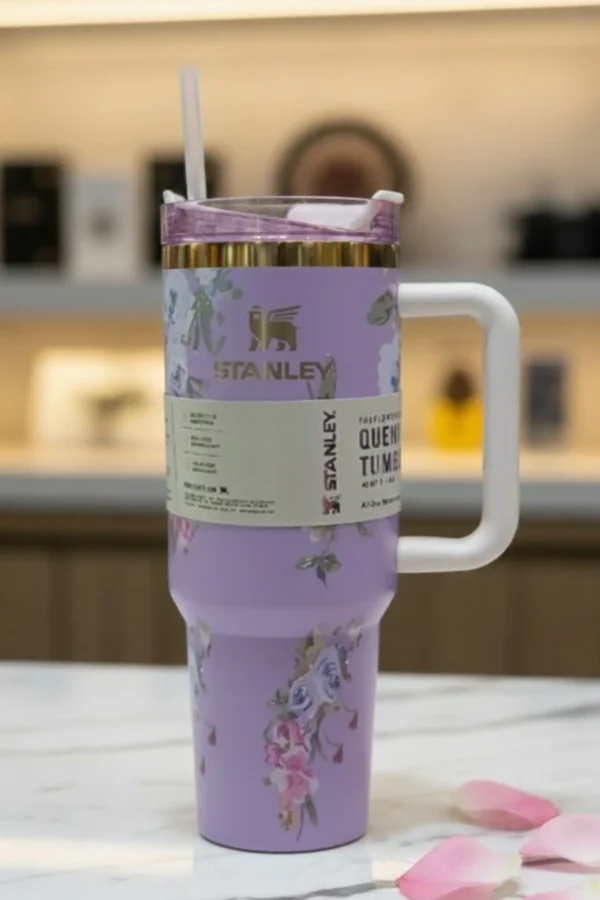 Stanley Quencher H2.0 FlowState Tumbler, Lavender Bloom Collection