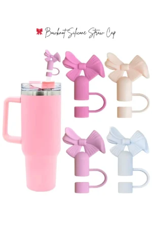 🎀 Bowknot Silicone Straw Cap/Cover